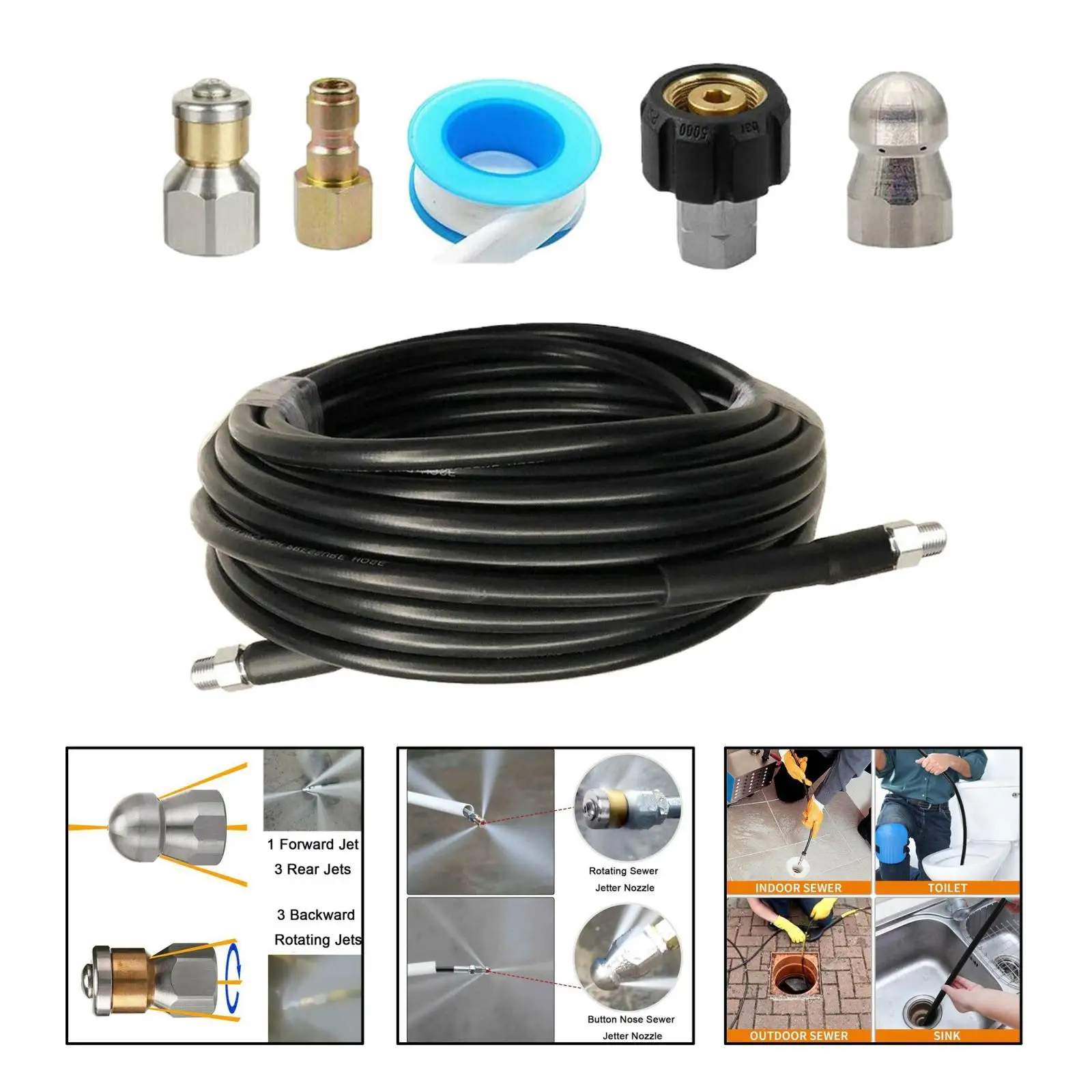 �ϼ��� ��Ʈ ȣ��, NP ������ �� �� ���, 49FT, 800 PSI, 1/4 ��ġ