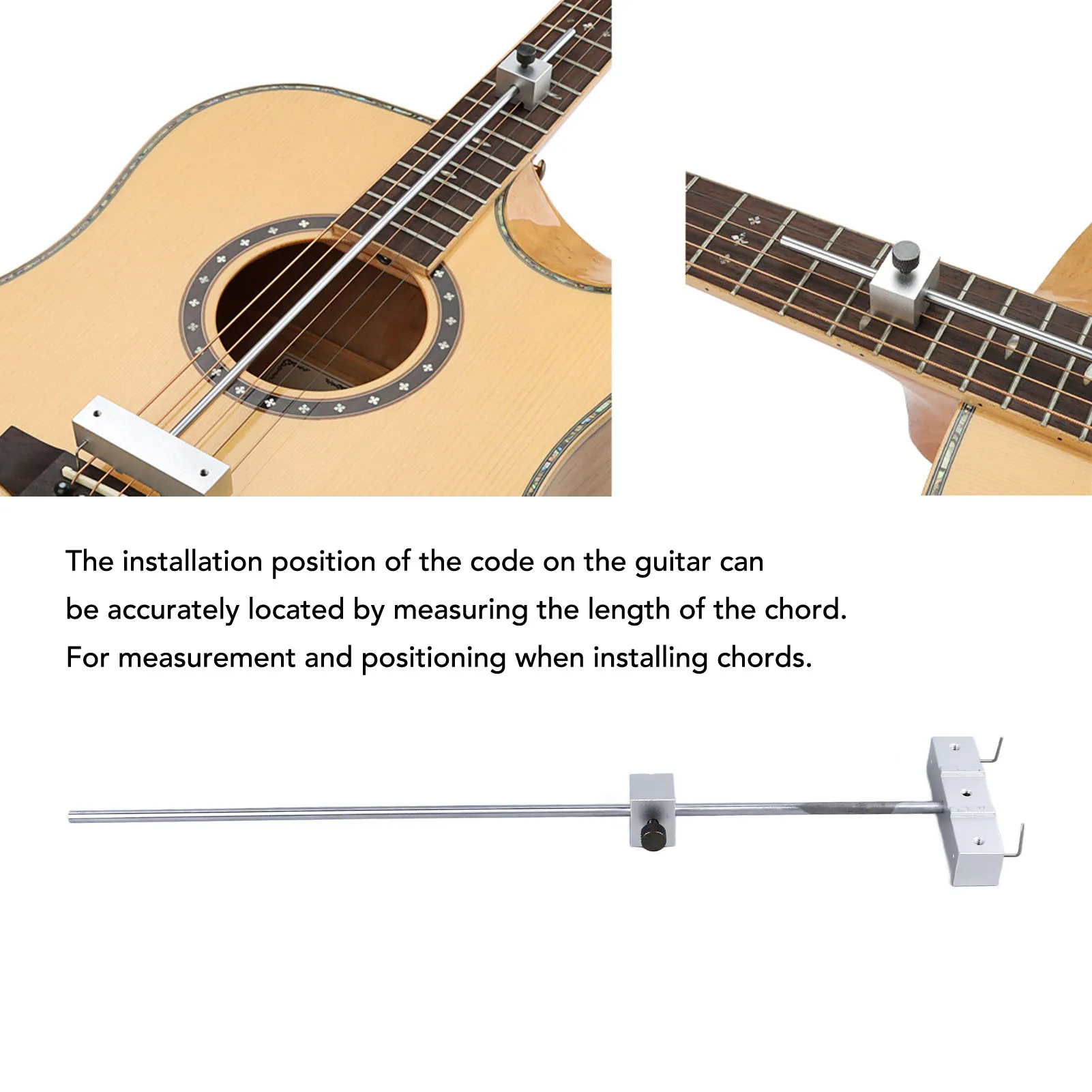 Guitar Code Rangefinder Range Finder Metal Chord Length Positioning Installation Tool guitar accessories