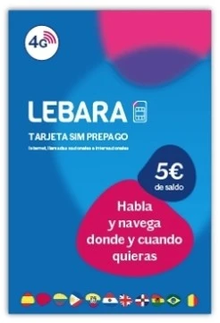 TARJETA SIM Lebara PREPAGO ESPAÑA Bono10 EUR 10,00 - PicClick ES
