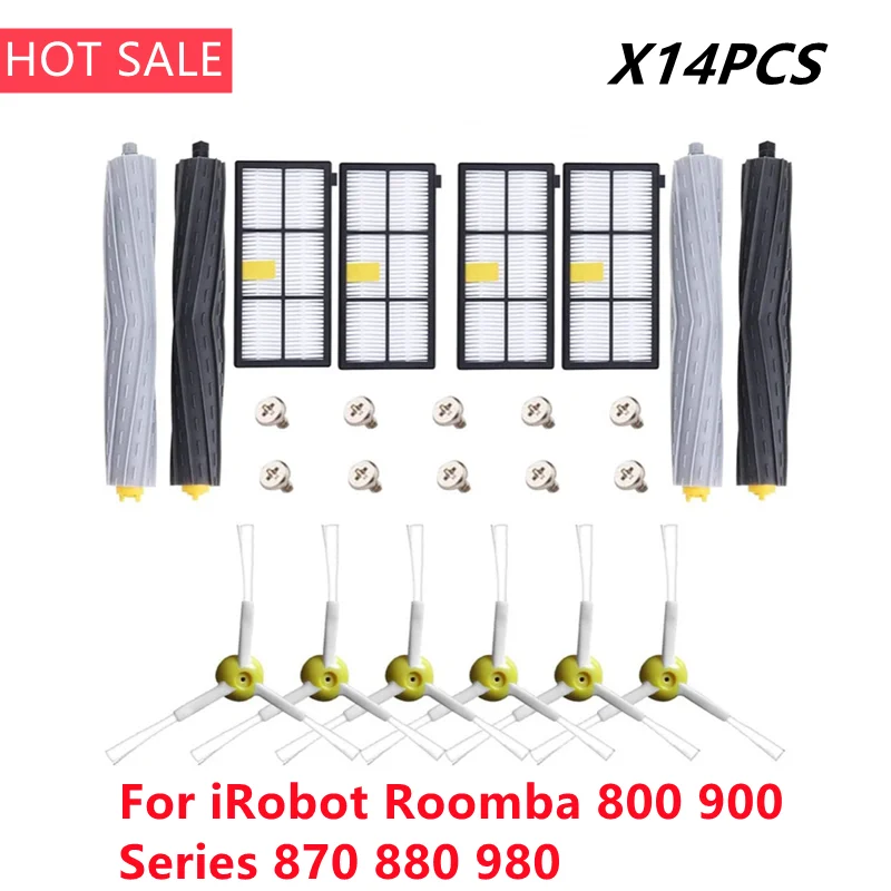 

Аксессуары для робота-пылесоса iRobot Roomba 800, 900, 870, 880, запчасти для робота-пылесоса, основная рулонная щетка