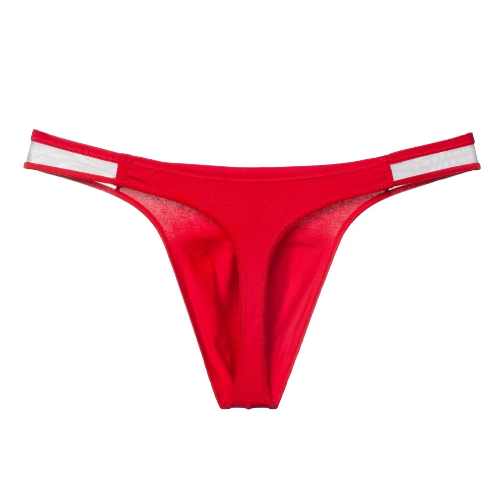 2pcs Mens Thong Cotton Sexy Underwear Seamless T Back Bikini Penis Pouch Briefs Sissy Panties Sexy Gay G Strings Thong Underwear