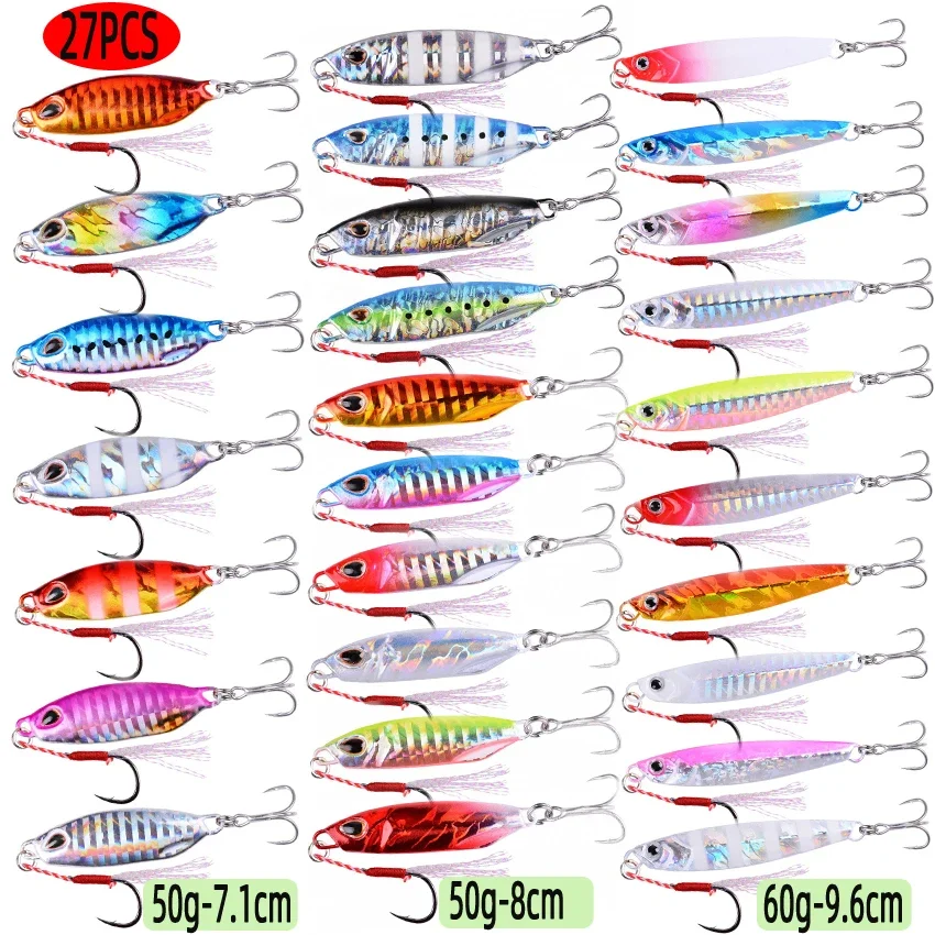 Lot De 50 Cuillères De Pêche Seasky - Leurres Crankbait Assortis Pour Eau Douce Et Salée