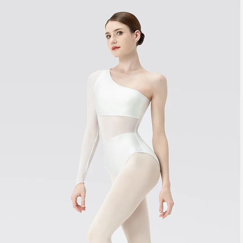 Ballet Leotard | Mesh-Panelled Printed Leotard