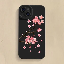 Pink Cherry Blossom Silicone Soft Phone Case for Xiaomi 12T (1)