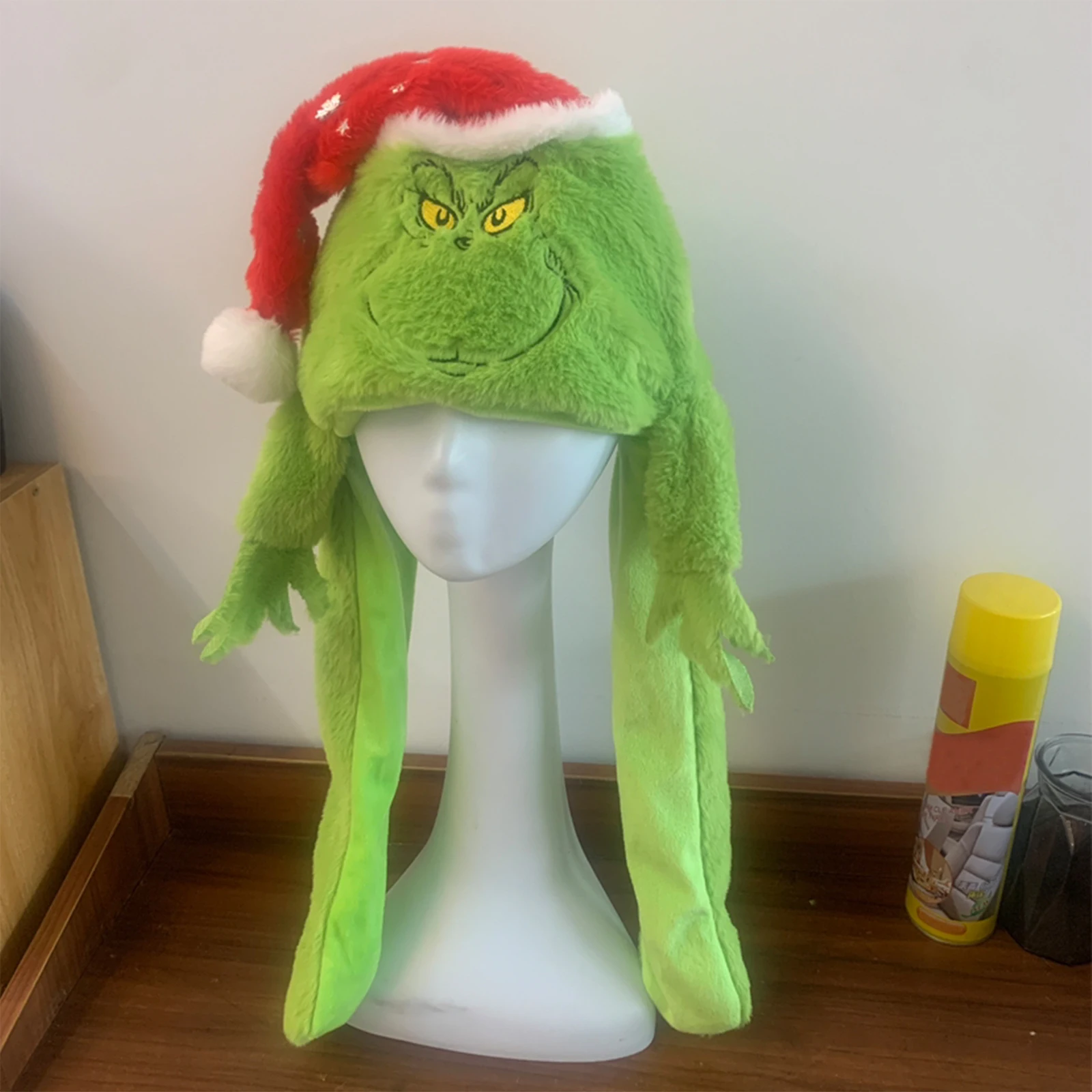 Christmas Plush Hats Ear Moving Jumping Hat Santa Claus Elk christmas beanie hat for Kids Adults Cosplay Party