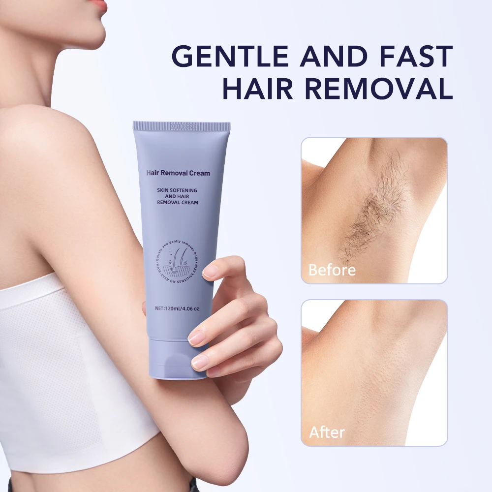 Hair Removal Cream Painless Permanent Inhibitor For Men Women_voghion.com