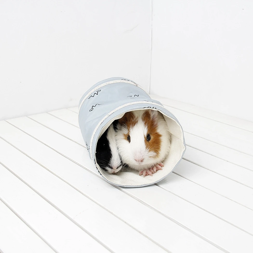 Guinea Pig Hamster Toy Tubes Tunnels Spring Hamster Cage House Single Channel Chinchillas Tunnel