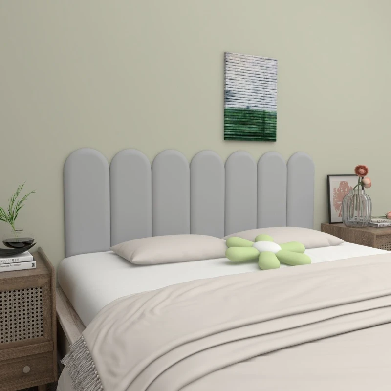 Cabecero de cama de pared protector para dormitorio, bolsa suave  anticolisión, Tatami autoadhesivo, decoración del hogar, piel Artificial