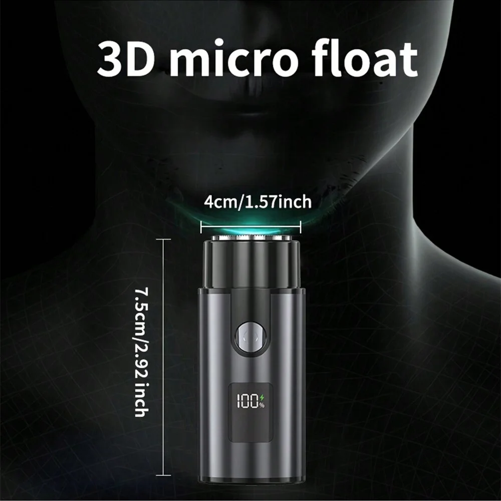 Portable digital display shaver Rechargeable home metal electric shaver razors