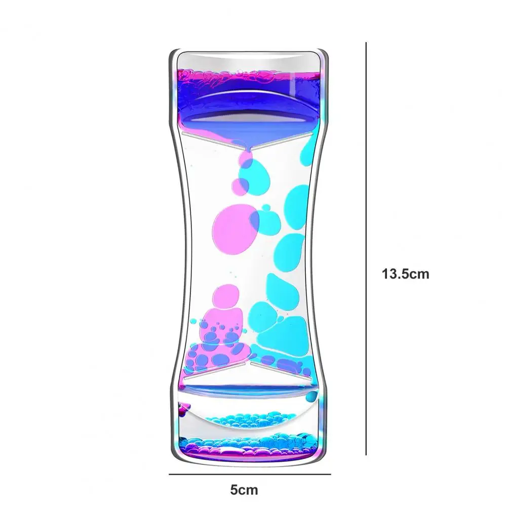 Useful Stress Relief Hourglass Timer Two-color Oil Hourglass Oil Hourglass Ornament Sensory Toy Office Use 4