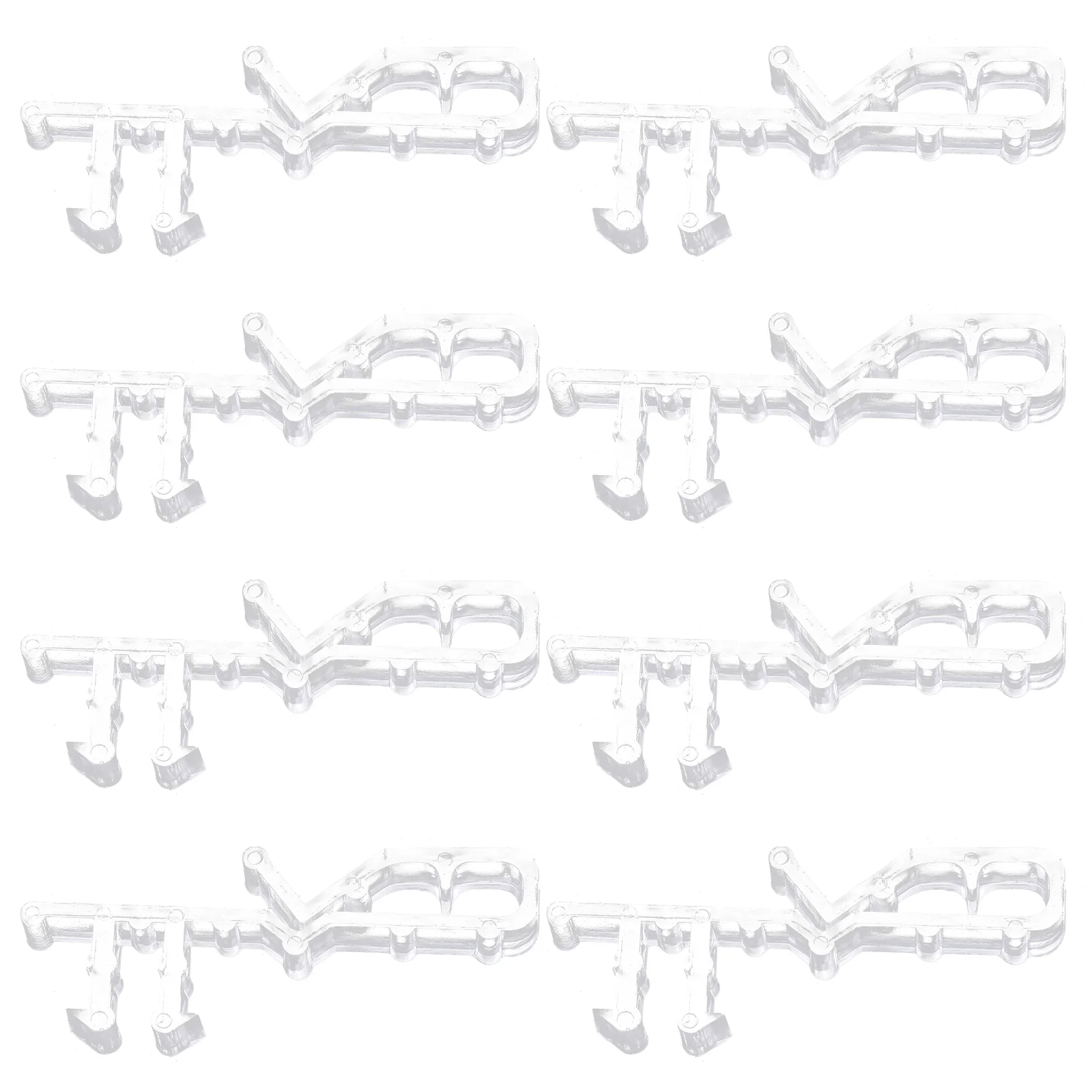 

8 Pcs Curtain Clips Curtain Clip Venetian Accessories Trim Clips Vertical Blinds (8 Pieces) Sheer Curtains Pp Retainer