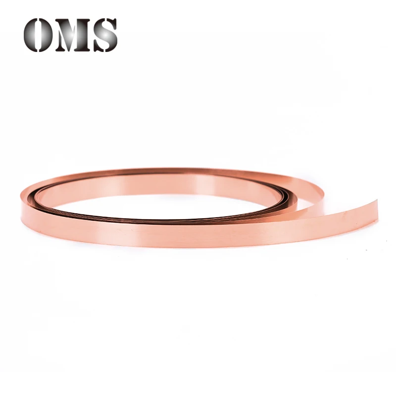 2M 0.15 / 0.2 / 0.3mm T2 Copper Strip Strap For 18650 21700 Lithium Battery Connection Nickel Plated Strip Spot Welding