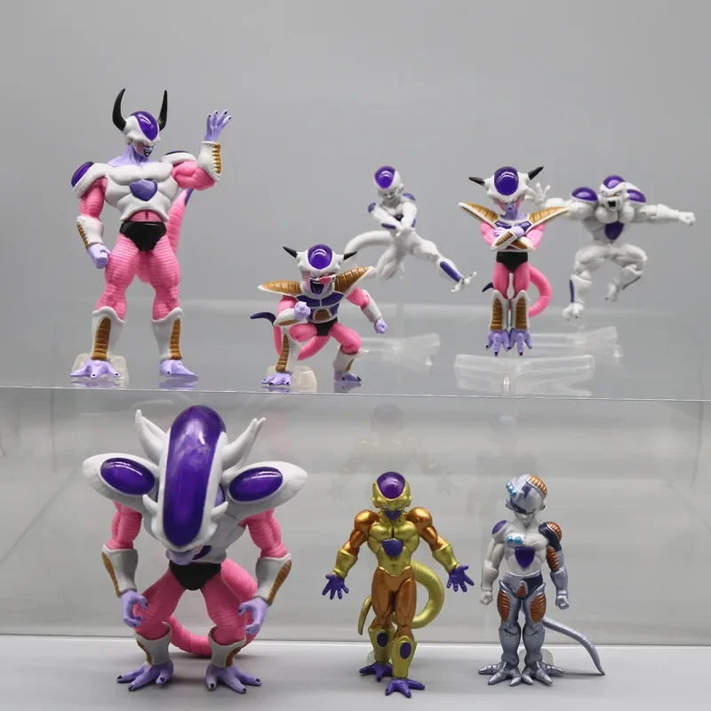 8-12Cm 8 Pezzi Anime Dragon Ball Z Freezer Figurine Complete Frieza Figure Pvc Action Figure Collection Model Toy Dragon Ball Gifts