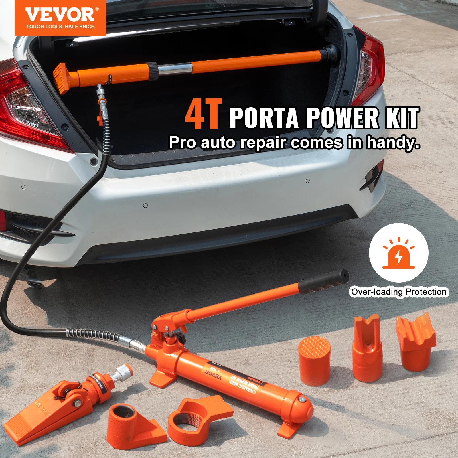 Power Hydraulic Cylinder Jack Autobody Frame Repair Tool Kit Automotive Truck Lifting Jack Heavy Equipment 4/10/12/20 Ton