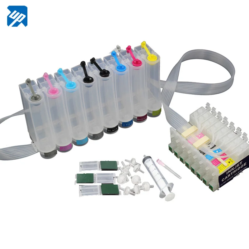 Continuous Ink Supply System Ink Cartridges For Epson Stylus Photo R2400 With Auto Reset Chip T0591-T0599