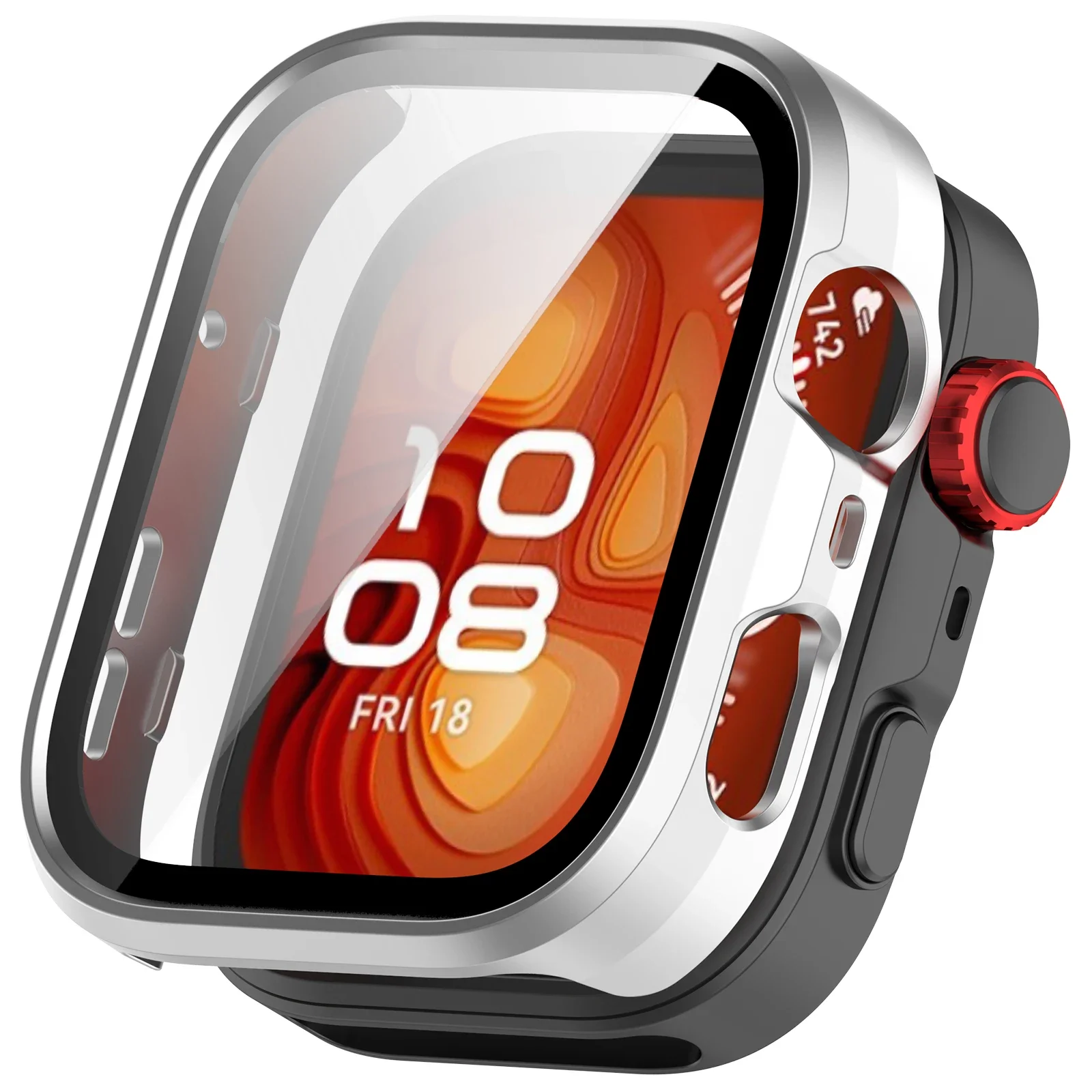 Enhanced HD Tempered Glass+PC Protective Case - Anti-Fall Full Frame Screen Shell