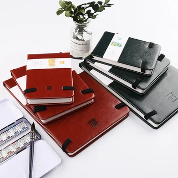 Baohong Watercolor Paper Pad 100% Cotton PU 24 Sheets 300g Fine Medium Portable Travel Painting Sketchbook Acuarelas Art Supply 6