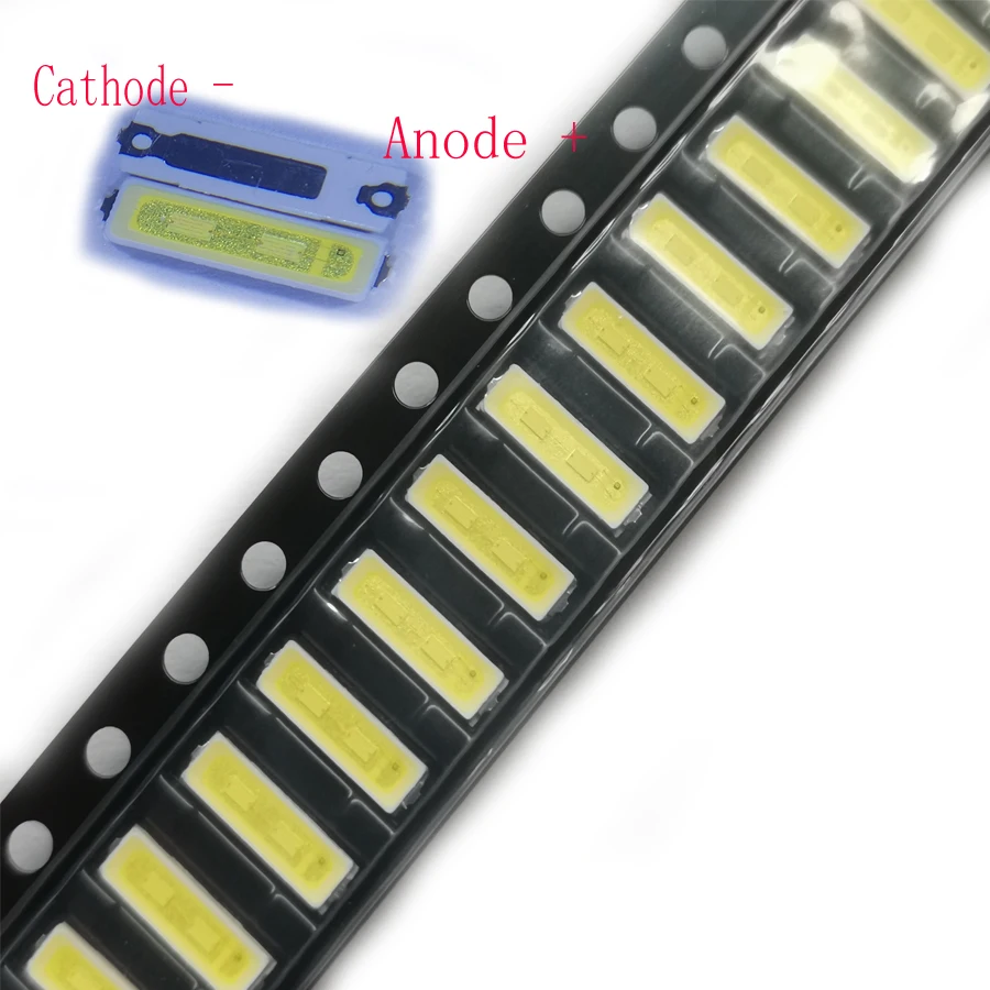 

500PCS/Lot SMD LED 7020 6V 1W Cold White 7.0*2.0 For Lextar TV Backlight Application