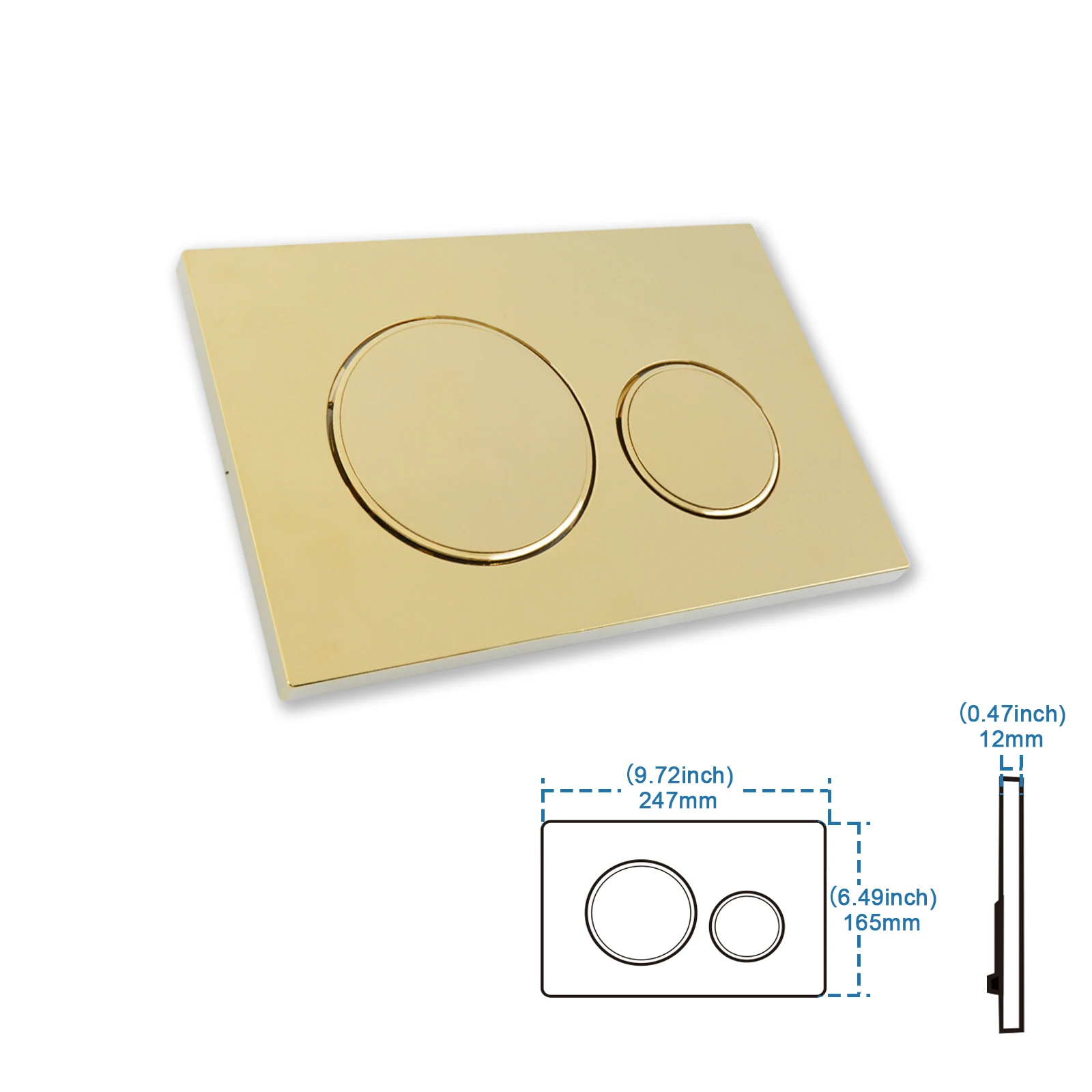 Flushing Plate Set Flushing Plate Flush Lever Set and Mounting Frame Fits Geberit Sigma 20 Actuator Plate Spare Parts