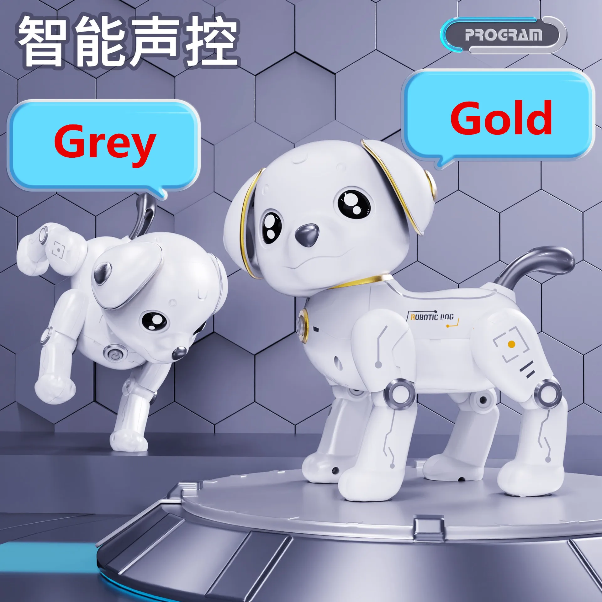 

Rc Robot Dog Toys Programmable Smart Interactive Stunt Robot Dog with Touch Function Singing Dancing Walking Chinese version