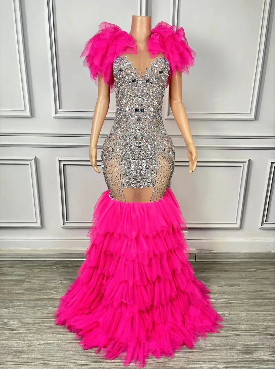 chinese dress ladies Blue Mermaid - Fishy Drag Queen Dress