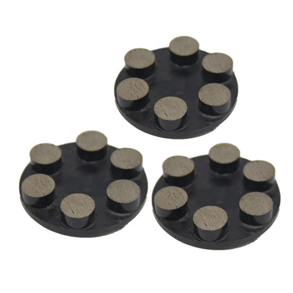 GD43 Six Round Grinding Bars Diamond Husqvarna Floor Pads Metal Bond Concrete Grinding Disk for Husqvarna Grinder Tools 9PCS