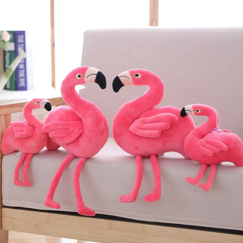 40cm Flamingo Plush Toys Stuffed Bird Soft Doll Pink Flamingo Wedding Gift High Quality Soft Animal Toys Gifts for Girls Kids