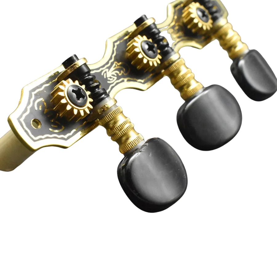 Classical Guitar Strings 3R 3L Gold Plate Tuning Pegs Keys Tuners Musical Parts