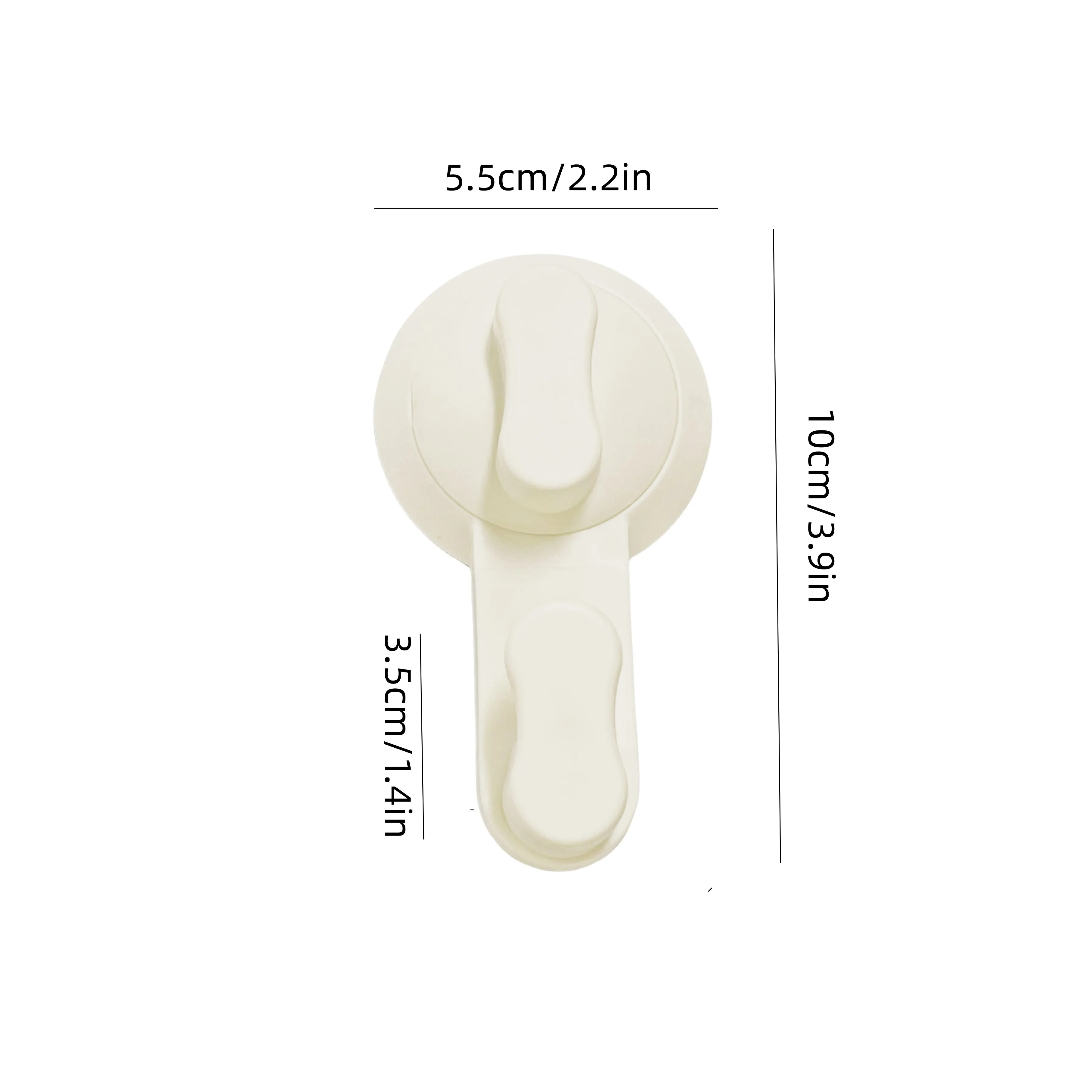 3pcs Durable Suction Cup Hook for Hanging Clothes Towels in Bathroom Door Bedroom Wall with suction cup hook
