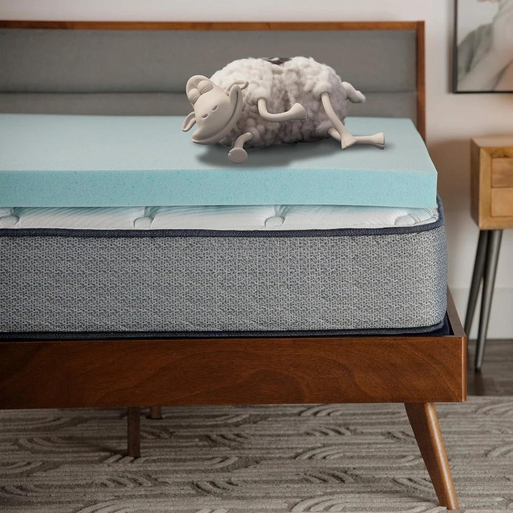 Pressure-Relieving Memory Foam Mattress Topper