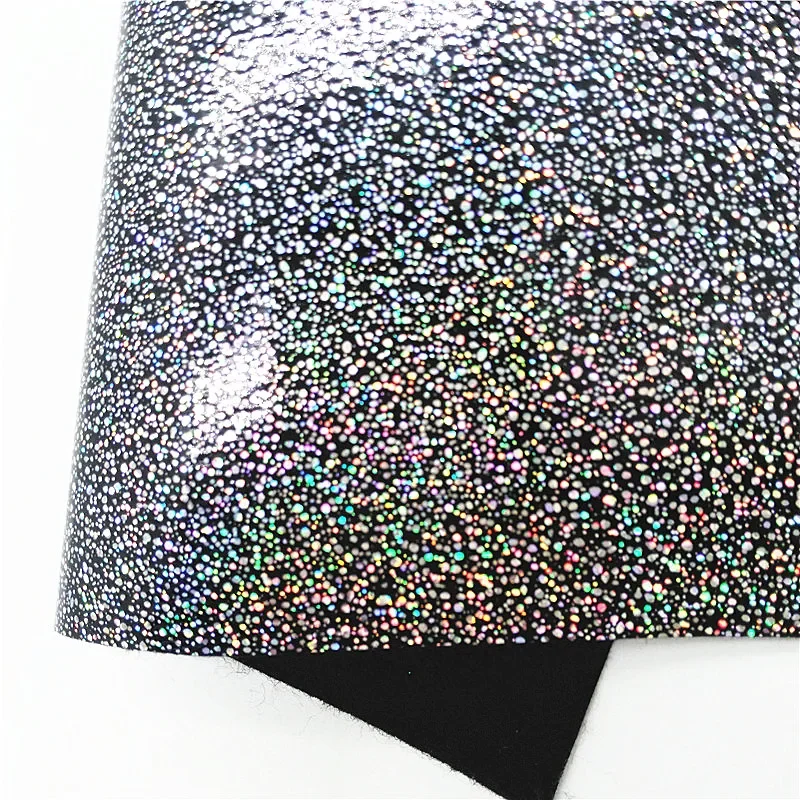 School Bags Books Custom Synthetic Leather Sheets Smooth Glitter Leather Flowers Printed Faux Leather For Bows DIY 21x29CM Q1240