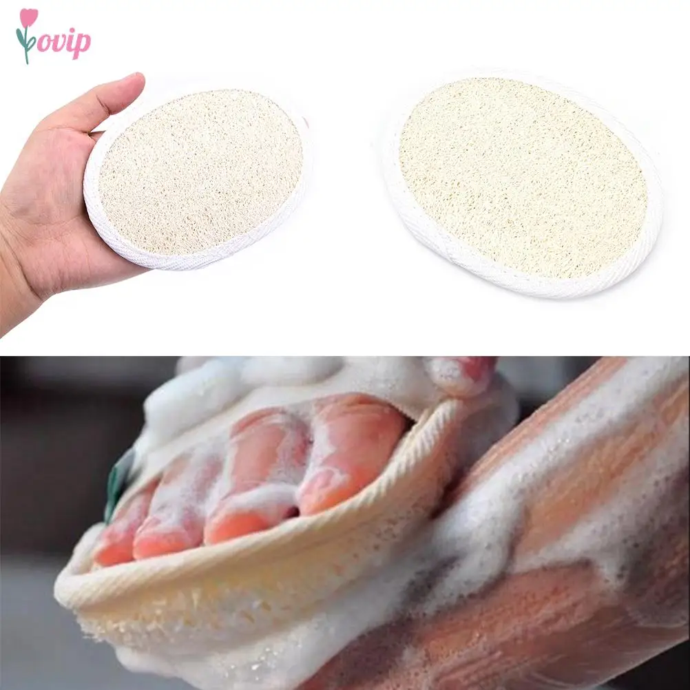 

1PCS Soft Effective Natural Loofah Luffa Sponge Shower Spa Body Scrubber Exfoliator Bathing Massage Brush Pad Bath Accessories