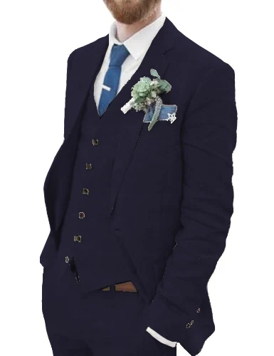 navy blue 3pcs