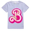 New Kawaii Barbie Kids Short Sleeve Summer Cartoon Boys Girls Soft O-Neck T Shirts Oversized Fashion Y2K White Tees Tops Gifts ﻿ 5