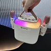 New RGB Colored Lights Karaoke Device Wireless Portable Bluetooth Speaker with Wireless Microphone Ideal for Home Party Children 1
