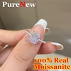 PureNew 1ct-4ct Radiant Cut Full Moissanite Diamond Rings For Women Original 925 Silver Luxury Oval Cut Lady's Diamond Ring 2024 1