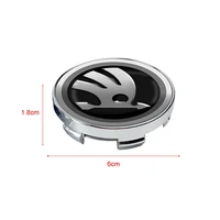 4PCS 56 60mm Car Styling Wheel Center Hub Caps Rim Cover Badge Emblem Sticker For Skoda Rapid Octavia A5 RS Kodiaq Fabia A7 2022 2