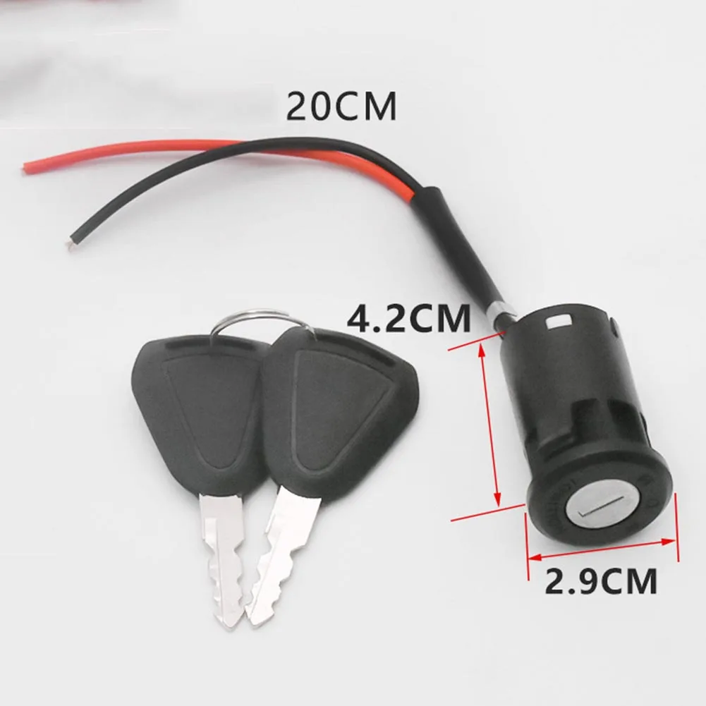 Zündschlüssel für E-Bikes, 2-Positionen-Schalter zum Austausch, für Elektrofahrräder, Roller, Dreiräder, Schloss + Schlüssel, Zubehör für Elektrofahrräder – Detail 10