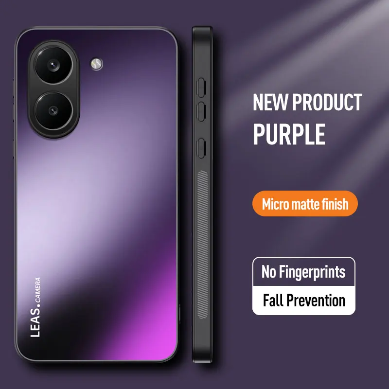 Shockproof Frosted Matte Hard Bumper with Camera Protection
