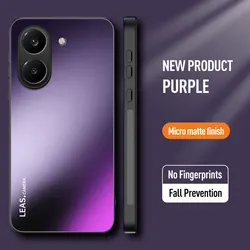 Shockproof Frosted Matte Hard Bumper with Camera Protection - POCO X8pro Max (Purple)