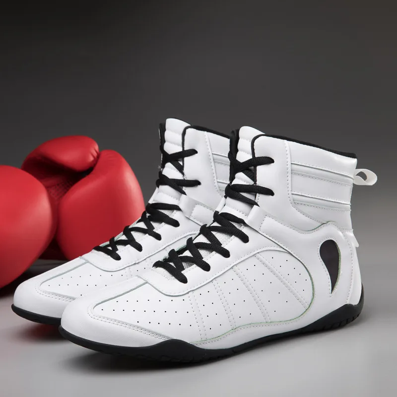 Professional Competition Men's and Women's Boxing Shoes Fighting Shoes Couple Non-slip Lightweight Sanshou Training Fighti