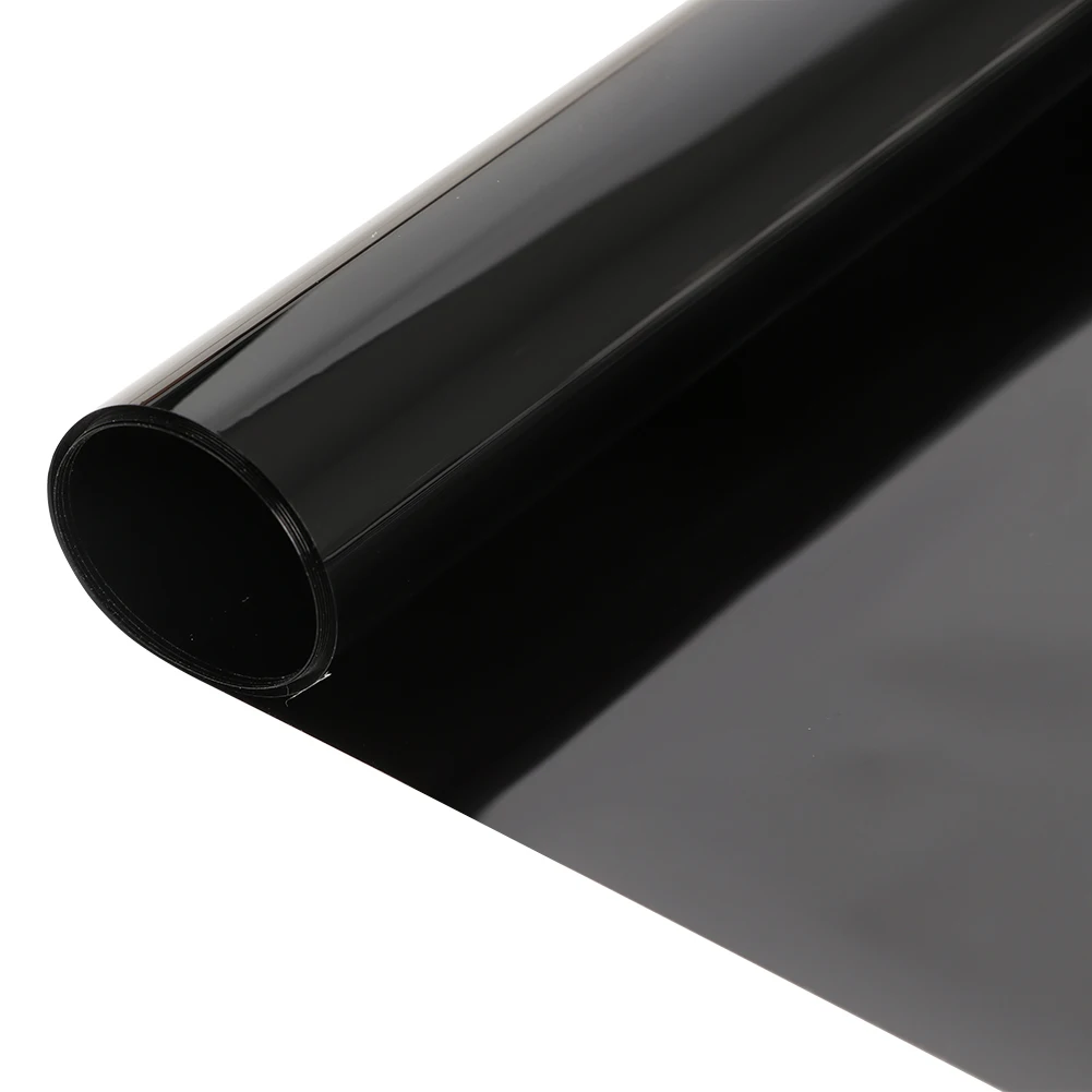50*300CM Black Car Window Film 5%/20%/35%/50%/70% VLT Window Tinting Glass Shading Sticker Summer UV Protector Auto Accessories