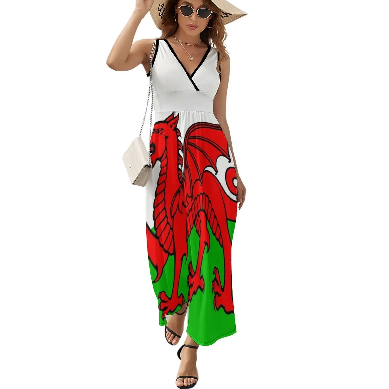 

Flag of Wales Sleeveless Dress prom dress Evening dresses