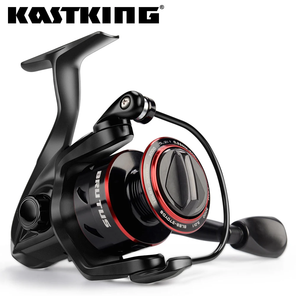 KastKing Brutus – moulinet de pêche Super léger, frein à friction de 8KG Max, rapport d'engrenage de 5.2:1, bobine de pêche à la carpe en eau douce