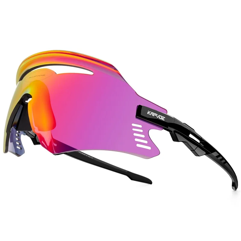 Kapvoe UV400 Cycling Glasses Men Outdoor Sports Running Sunglasses MTB  Eyewear Women Cycling Goggles Road Bicycle Glasses 1 Lens - AliExpress