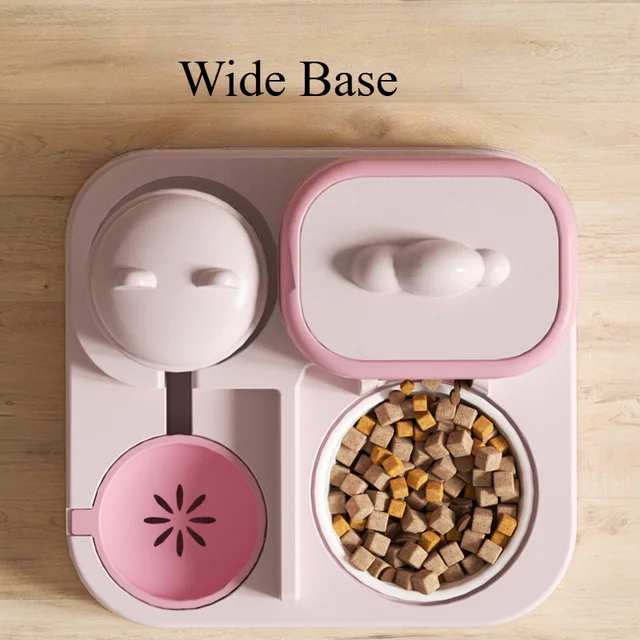 Cat Automatic Feeder Cute Smiling Feeding and Water Dispenser New Pet Supplies Suitable for Both Cats and Dogs 4