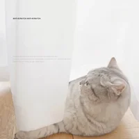 Anti-hooking Tulle Curtains for Living Room Balcony Bedroom Light-through Impervious To Anti-cat Scratching White Veil Curtains 1