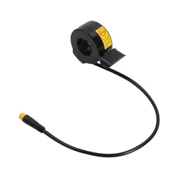 Enhanced Thumb Throttle with Waterproof Connector for Electric Bikes and Scooters (Black)