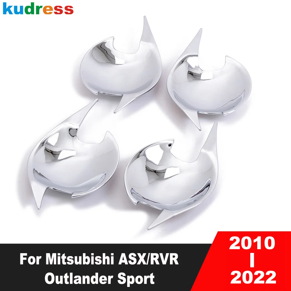 For Mitsubishi ASX/RVR/Outlander Sport 2010-2019 2020 2021 2022 Chrome Exterior Side Door Handle Bowl Cover Trim Car Accessories 1