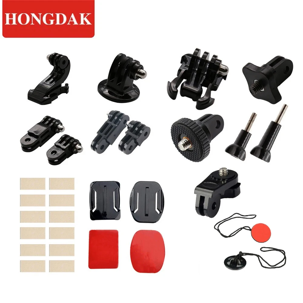 

Gopro Accessories 1/4 Adapter Converter Mount J-hook For Gopro 10 9 8 7 6 5 4 Safety Buckle Long Screw Extension Arm Quick Mount
